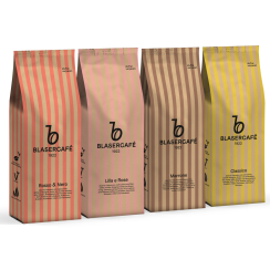 DEGUSTAČNÍ BALENÍ BLASERCAFÉ zrnková káva 4x1kg