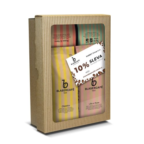 DÁRKOVÝ BALÍČEK BLASERCAFÉ zrnková káva 4x250g