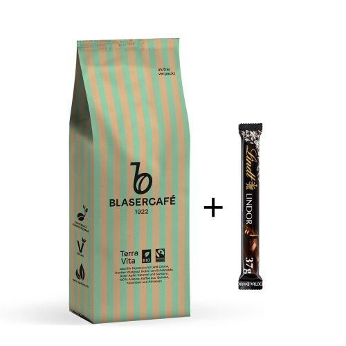 BLASERCAFÉ TERRA VITA zrnková káva 1kg + sladký dárek