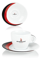 Kávová šálka Blasercafé Rosso&Nero café creme