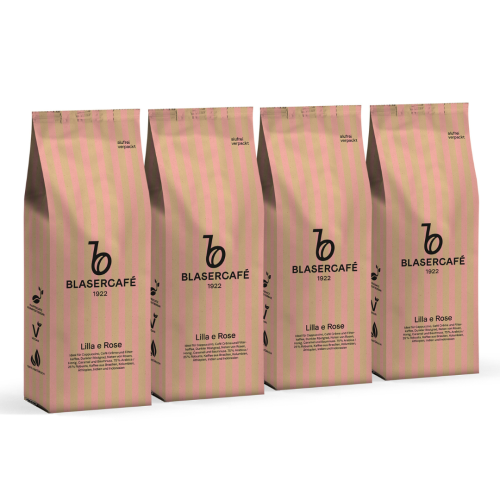BLASERCAFÉ LILLA E ROSE zrnková káva 4x250g
