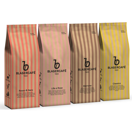 DEGUSTAČNÉ BALENIE BLASERCAFÉ zrnková káva 4x1kg