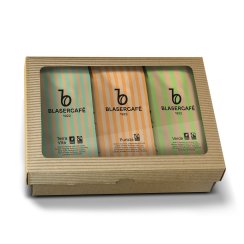 DARČEKOVÉ BALENIE BLASERCAFÉ BIO/FAIRTRADE zrnková káva 3x250g