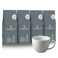 BLASERCAFÉ SERA mletá káva bez kofeinu 4x250g+velký šálek na kávu ZADARMO