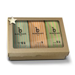 DARČEKOVÉ BALENIE BLASERCAFÉ BIO/FAIRTRADE zrnková káva 3x250g